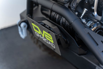 Universal design works with flat fairlead mounts. by DV8 Offroad