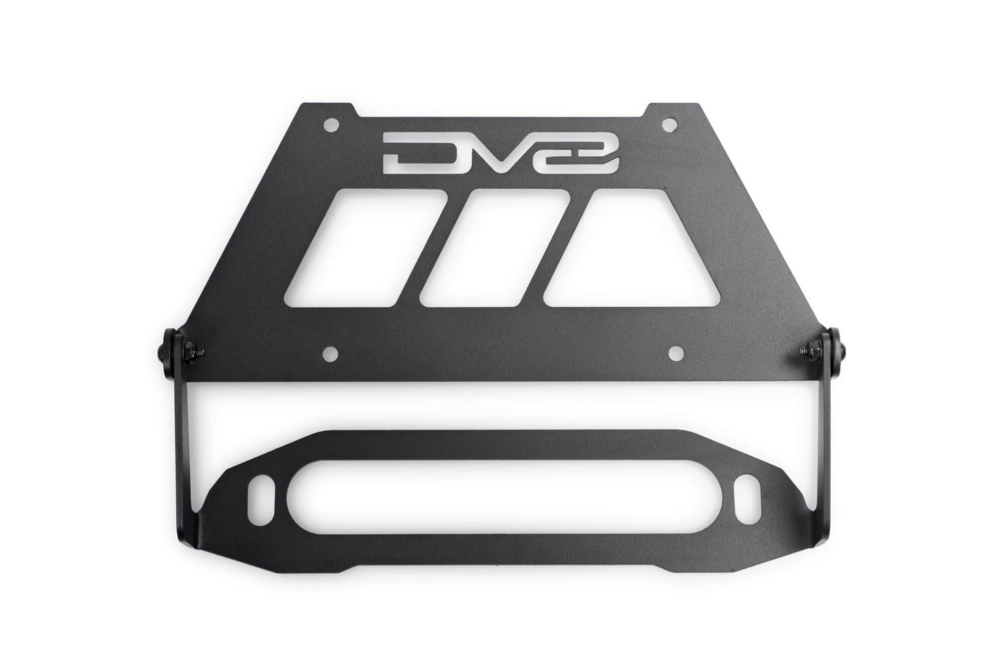 Universal design works with flat fairlead mounts. by DV8 Offroad