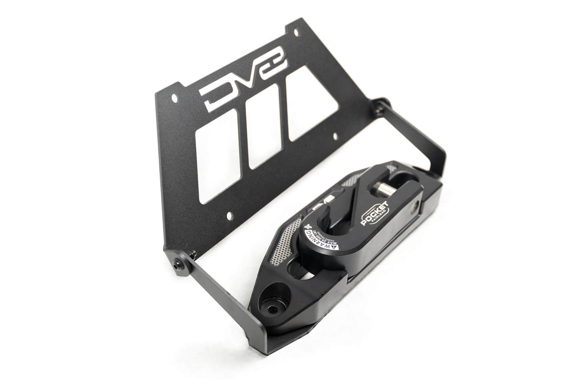 Universal design works with flat fairlead mounts. by DV8 Offroad