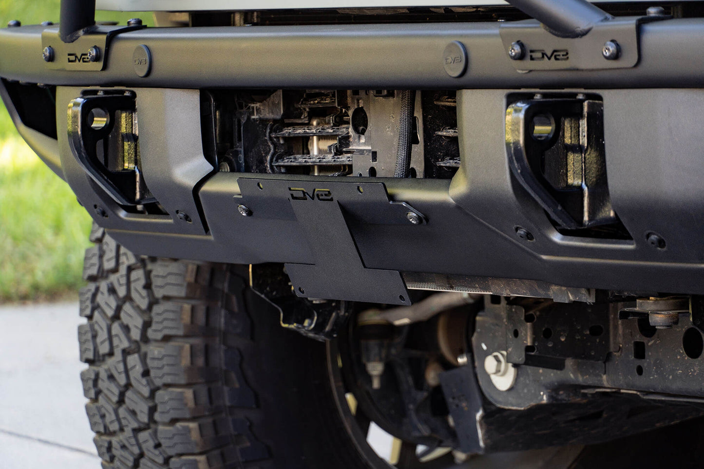 Front License Plate Relocation Bracket by DV8 Offroad