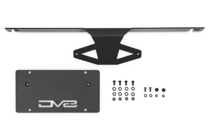 Ford Bronco Capable Bumper Slanted Front License Plate Mount by DV8 Offroad