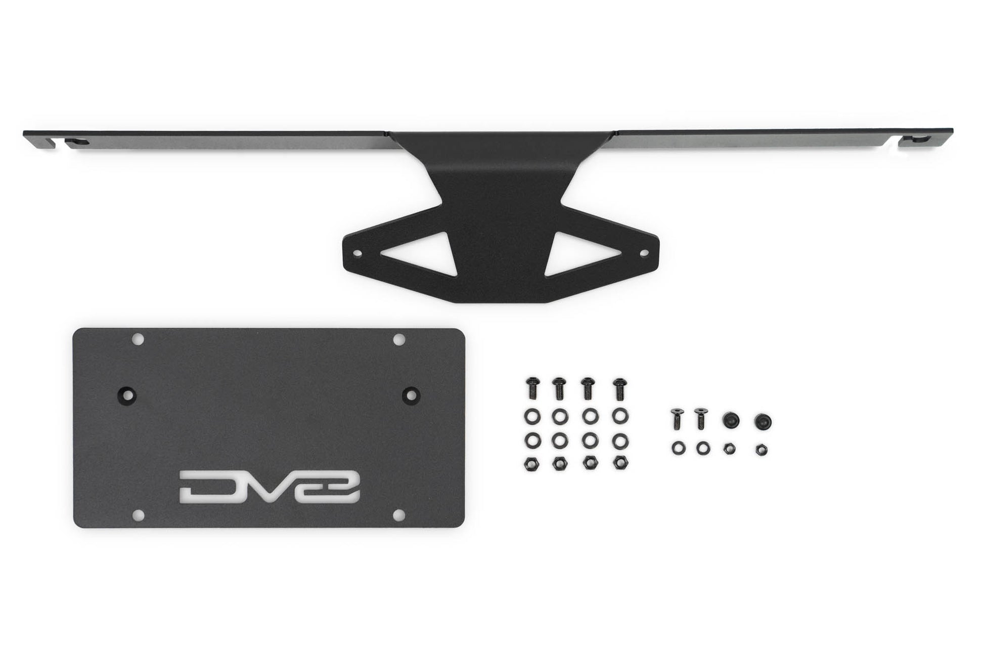 Ford Bronco Capable Bumper Slanted Front License Plate Mount by DV8 Offroad