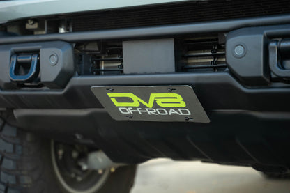 Ford Bronco Capable Bumper Slanted Front License Plate Mount by DV8 Offroad