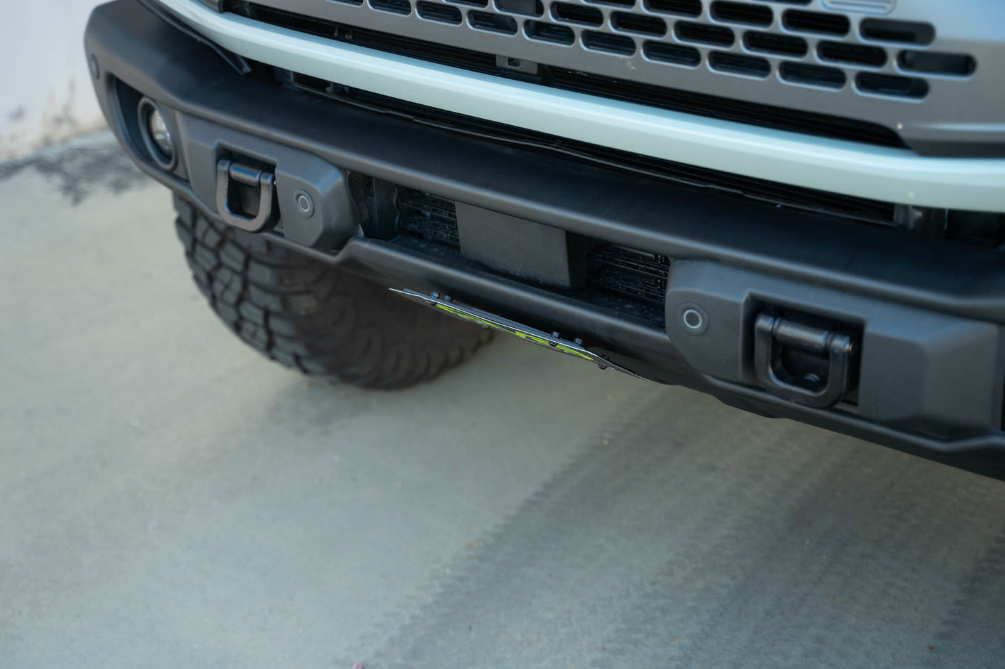 Ford Bronco Capable Bumper Slanted Front License Plate Mount by DV8 Offroad