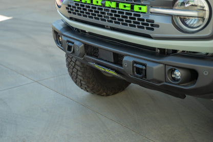 Ford Bronco Capable Bumper Slanted Front License Plate Mount by DV8 Offroad