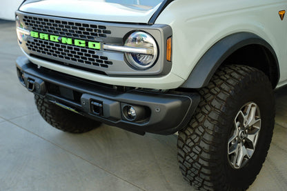Ford Bronco Capable Bumper Slanted Front License Plate Mount by DV8 Offroad