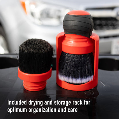 Curved Grip Extra Large Brush - Ultra Soft & Mixed Bristle by MaxshineUSA