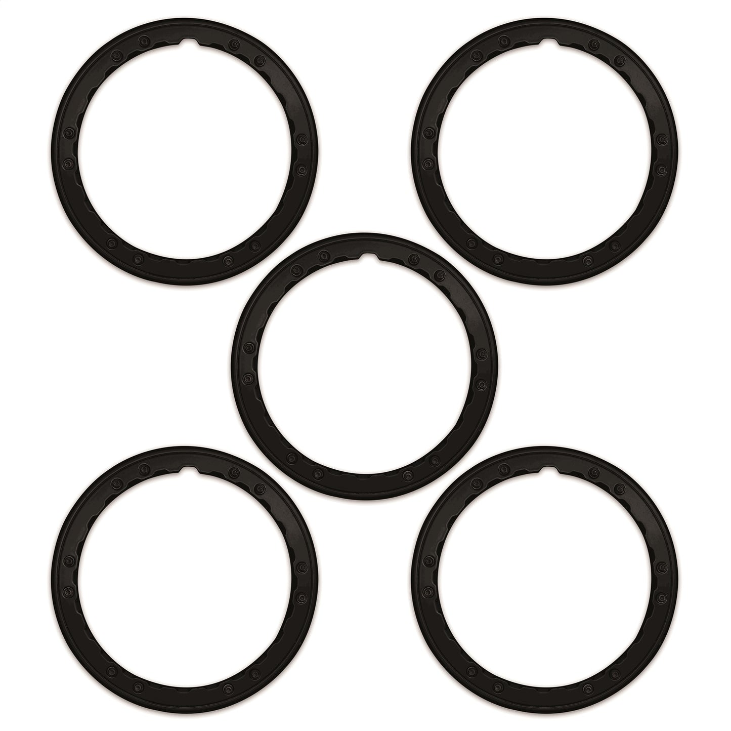 2021-2025 Bronco Beadlock Trim Ring Kit-Black by Ford Performance Parts