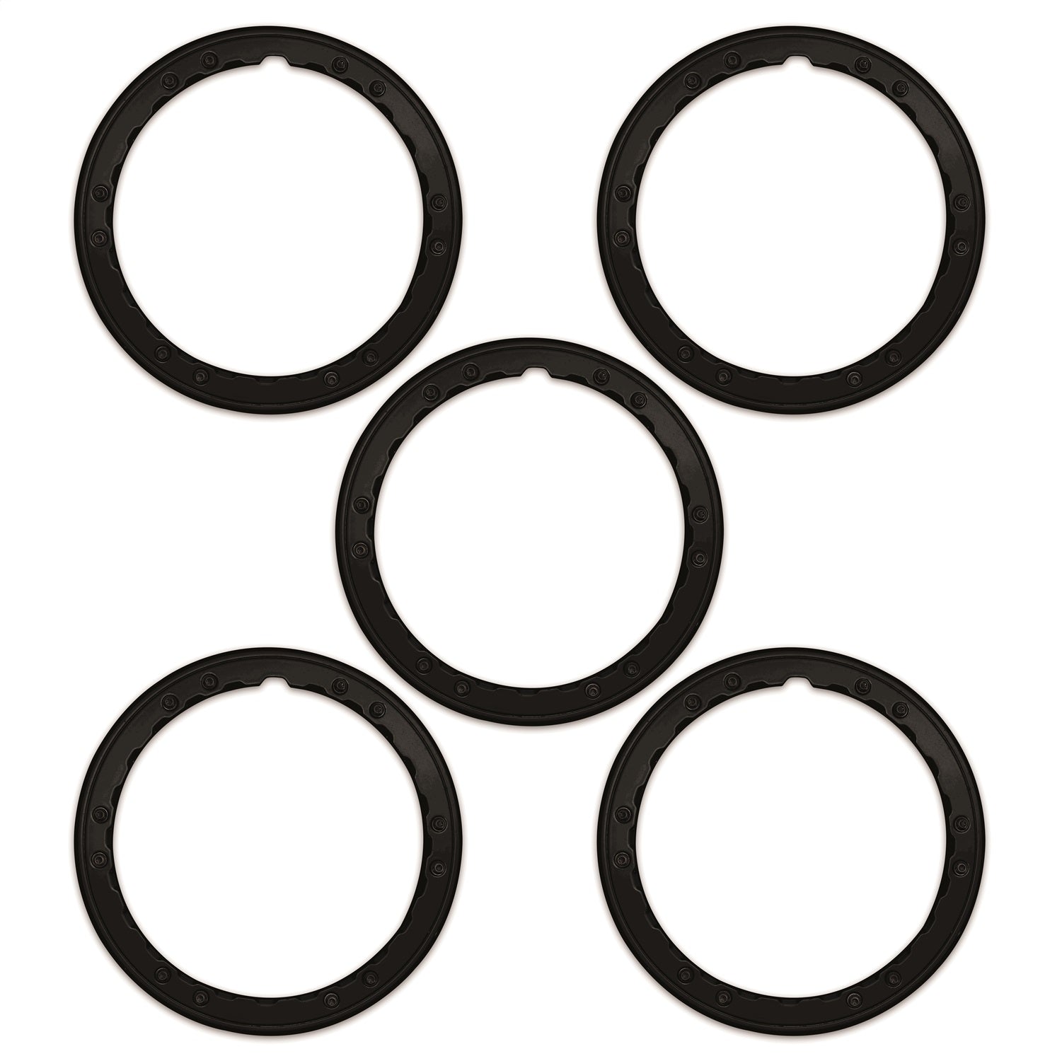 2021-2025 Bronco Beadlock Trim Ring Kit-Black by Ford Performance Parts