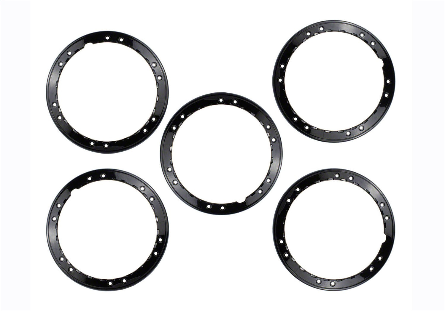 2021-2025 Bronco Beadlock Trim Ring Kit-Black by Ford Performance Parts