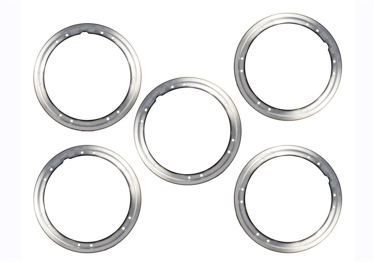 2021-2025 Bronco Beadlock Trim Ring Kit-Black by Ford Performance Parts