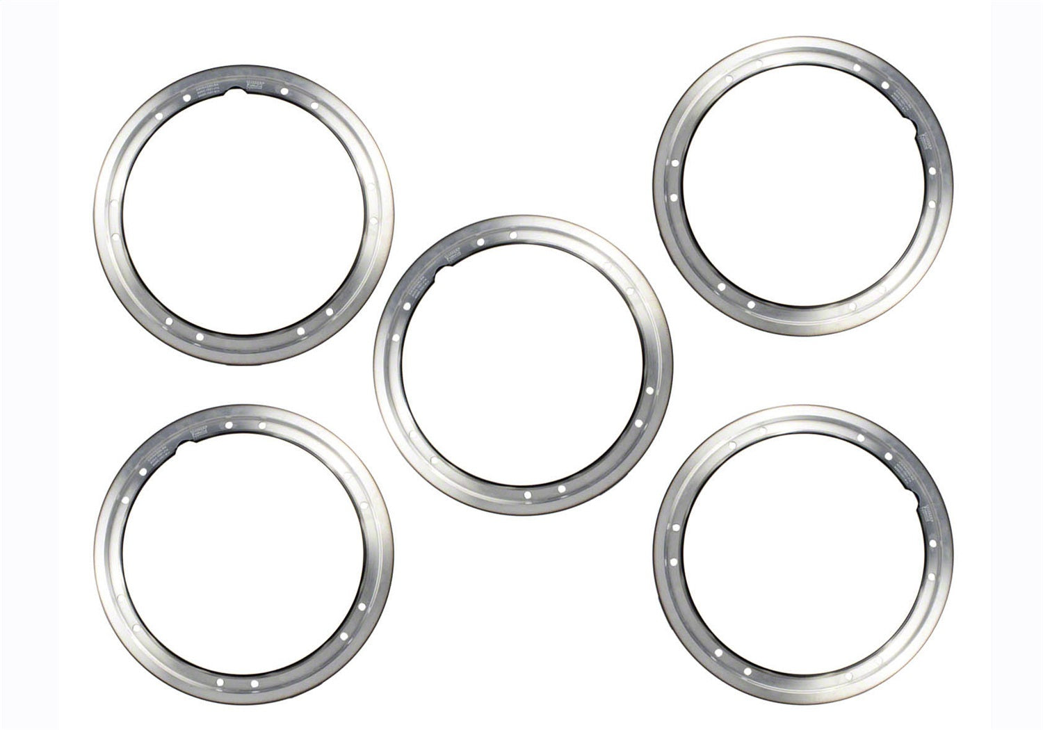 2021-2025 Bronco Beadlock Trim Ring Kit-Black by Ford Performance Parts