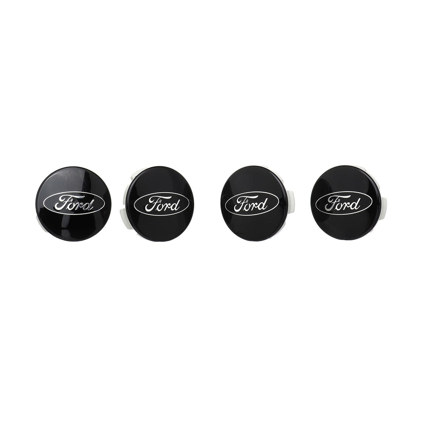 Ford Car Black And Chrome Wheel Center Cap Kit by Ford Performance Parts