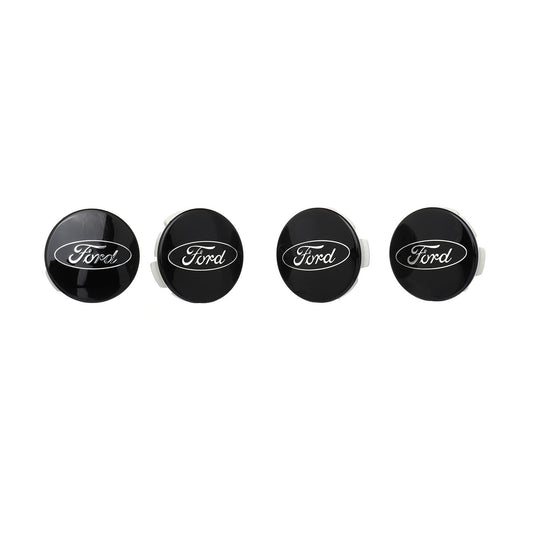 Ford Car Black And Chrome Wheel Center Cap Kit by Ford Performance Parts