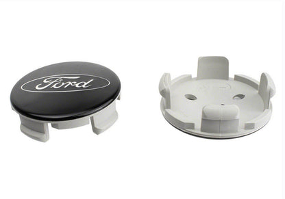 Ford Car Black And Chrome Wheel Center Cap Kit by Ford Performance Parts