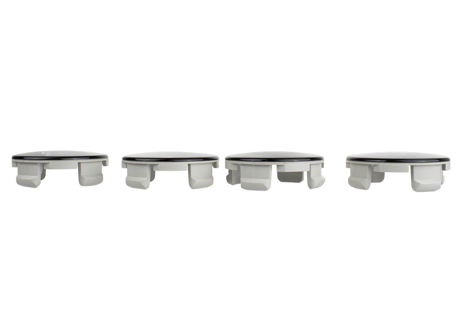 Ford Car Black And Chrome Wheel Center Cap Kit by Ford Performance Parts
