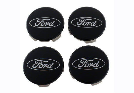 Ford Truck/SUV Black And Chrome Wheel Center Cap Kit by Ford Performance Parts