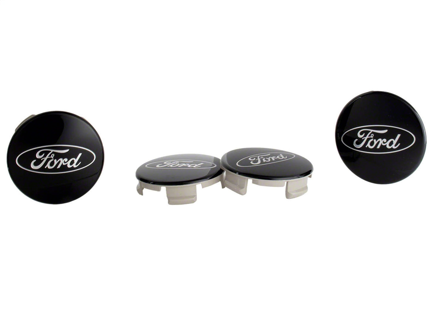 Ford Truck/SUV Black And Chrome Wheel Center Cap Kit by Ford Performance Parts