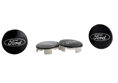 Ford Truck/SUV Black And Chrome Wheel Center Cap Kit by Ford Performance Parts