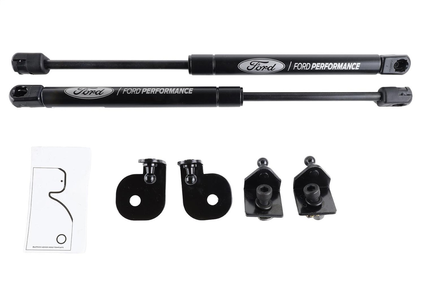 2005-2014 Mustang Hood Lift Kit With Laser Engraved Ford Performance Logo by Ford Performance Parts