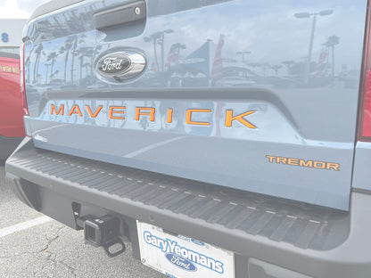 Tailgate Letter Inserts Fits 2022-2026 Ford Maverick by Tufskinz.com