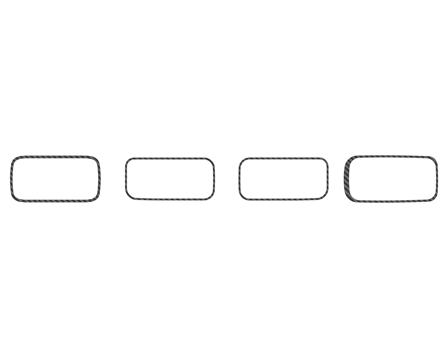 A/C Vent Accent Overlays Fits 2022-2024 Ford Maverick by Tufskinz.com
