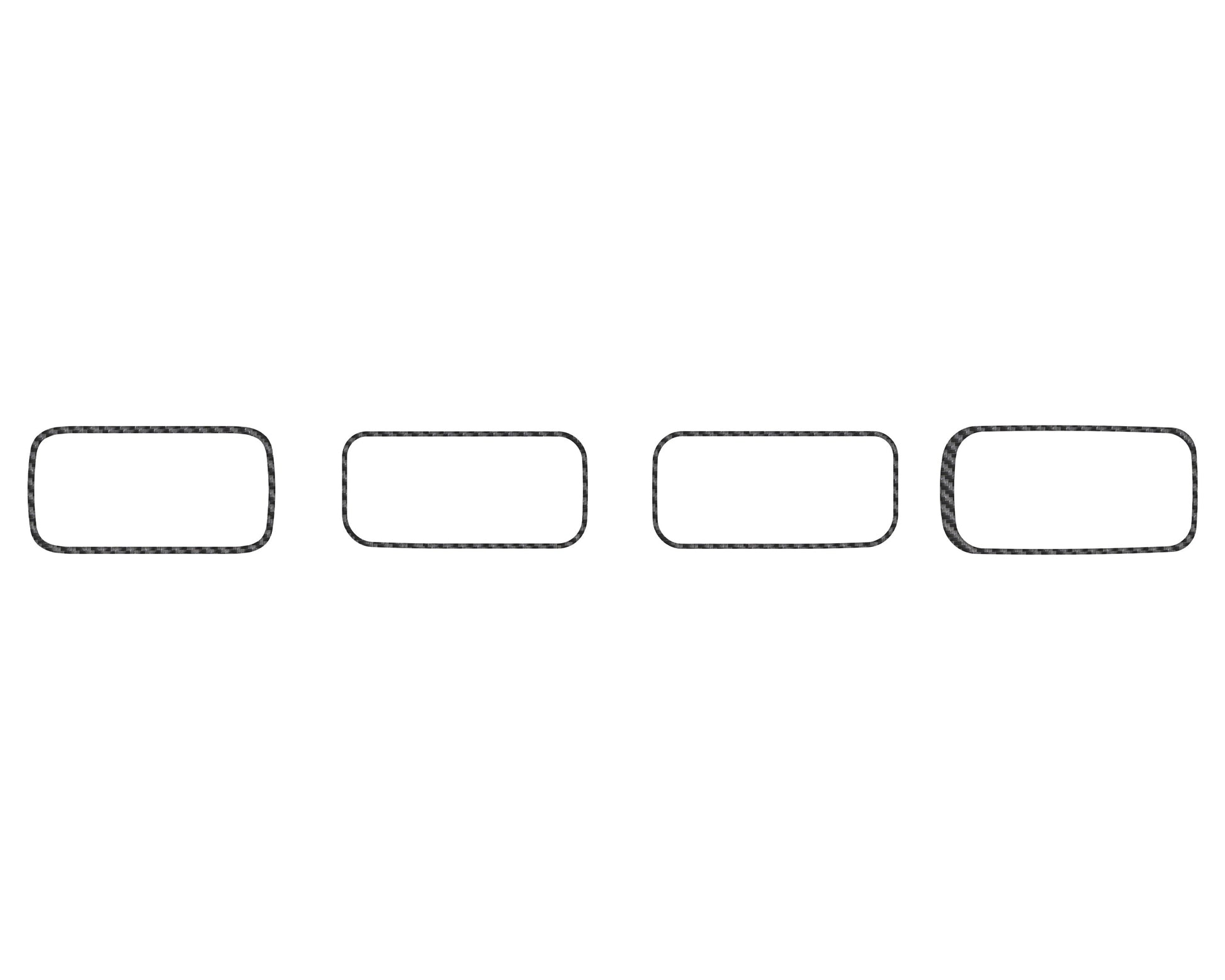 A/C Vent Accent Overlays Fits 2022-2024 Ford Maverick by Tufskinz.com