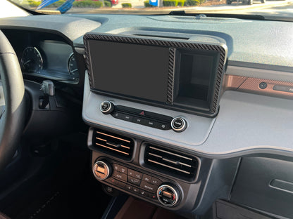 Center Display Screen Accent Overlays Fits 2022-2024 Ford Maverick by Tufskinz.com
