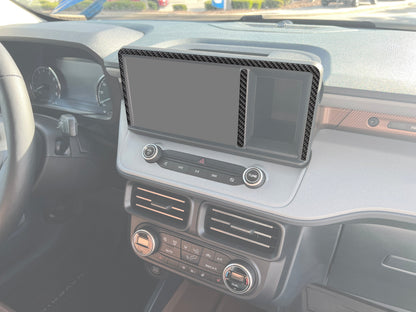 Center Display Screen Accent Overlays Fits 2022-2024 Ford Maverick by Tufskinz.com