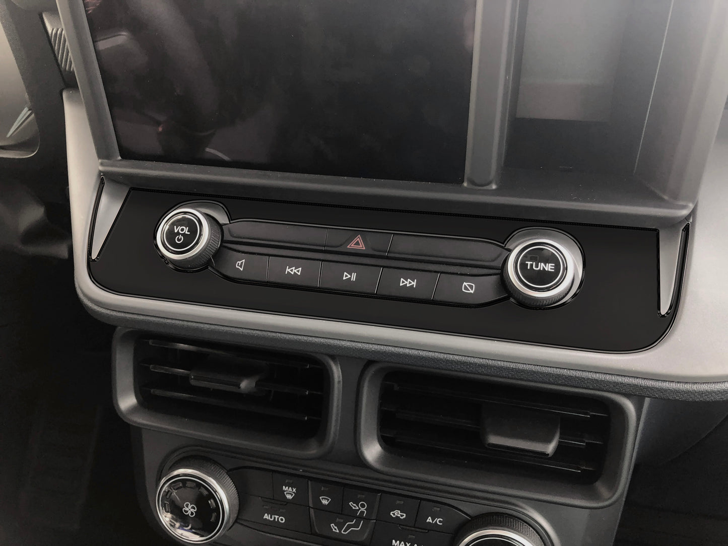 Radio Control Accent Overlay Fits 2022-2024 Ford Maverick by Tufskinz.com