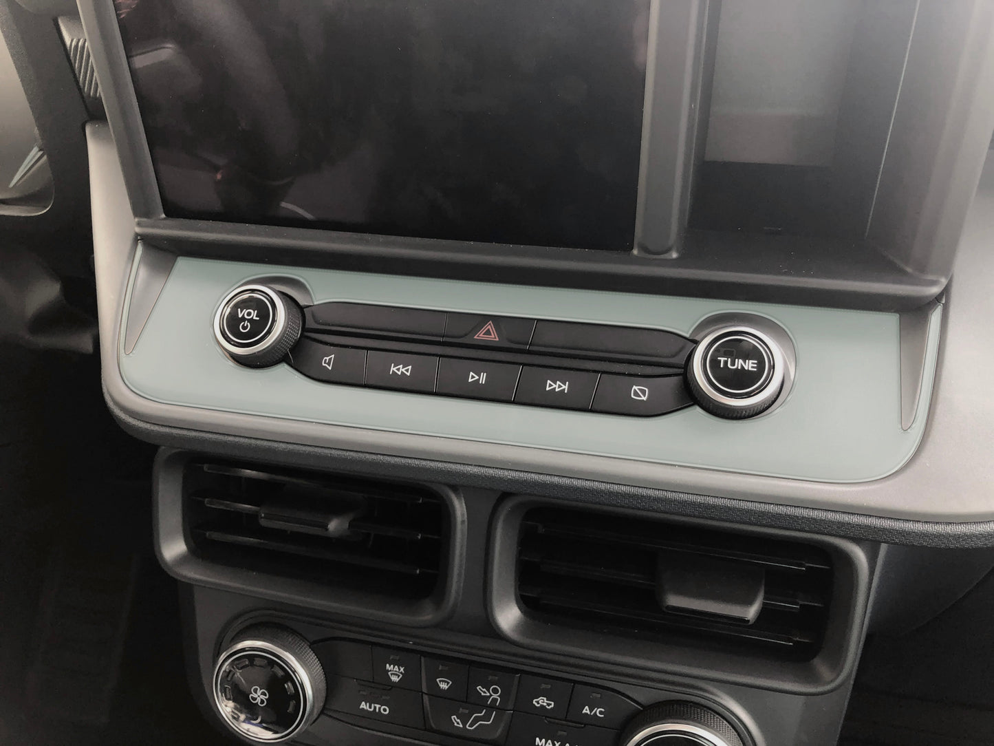 Radio Control Accent Overlay Fits 2022-2024 Ford Maverick by Tufskinz.com