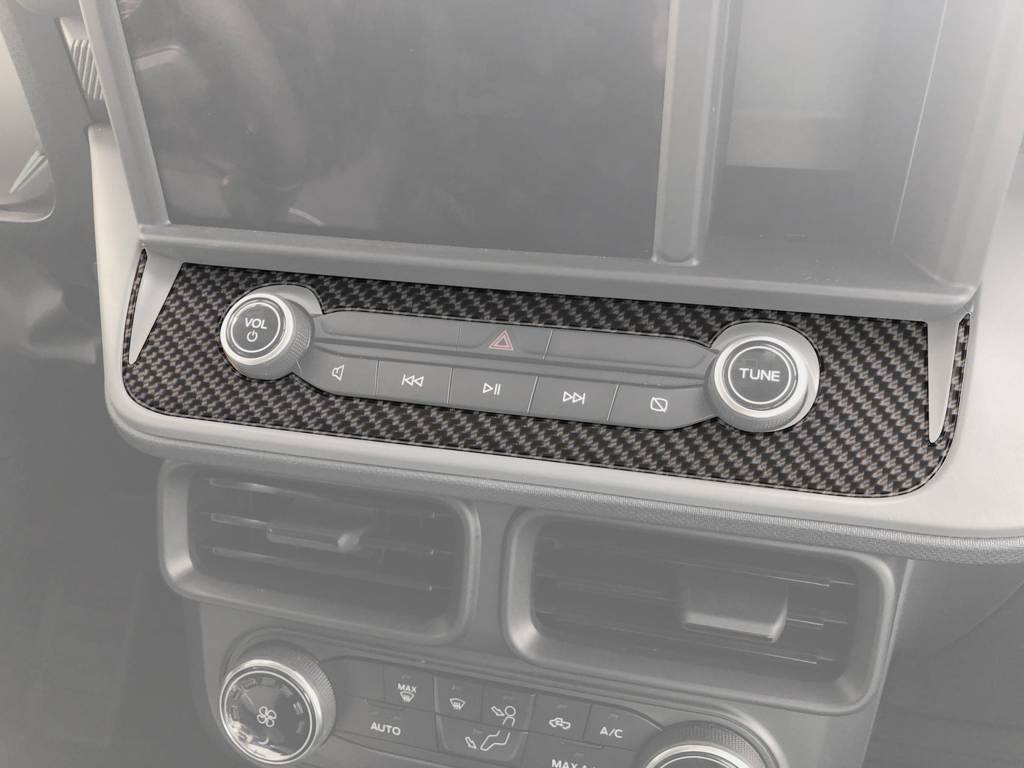 Radio Control Accent Overlay Fits 2022-2024 Ford Maverick by Tufskinz.com