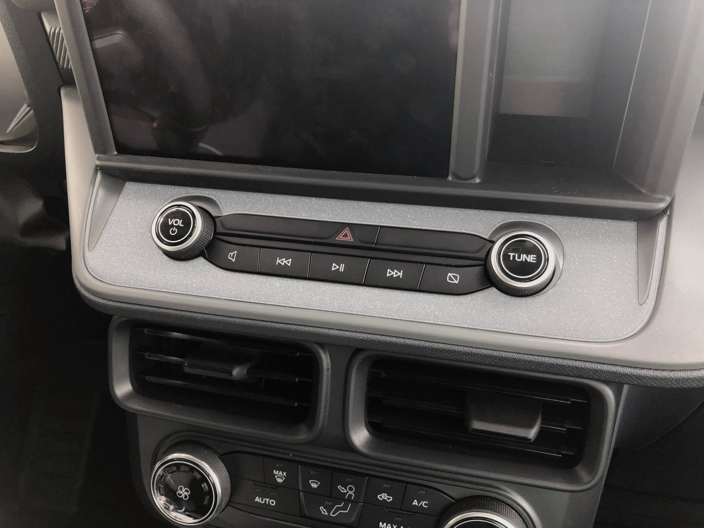 Radio Control Accent Overlay Fits 2022-2024 Ford Maverick by Tufskinz.com
