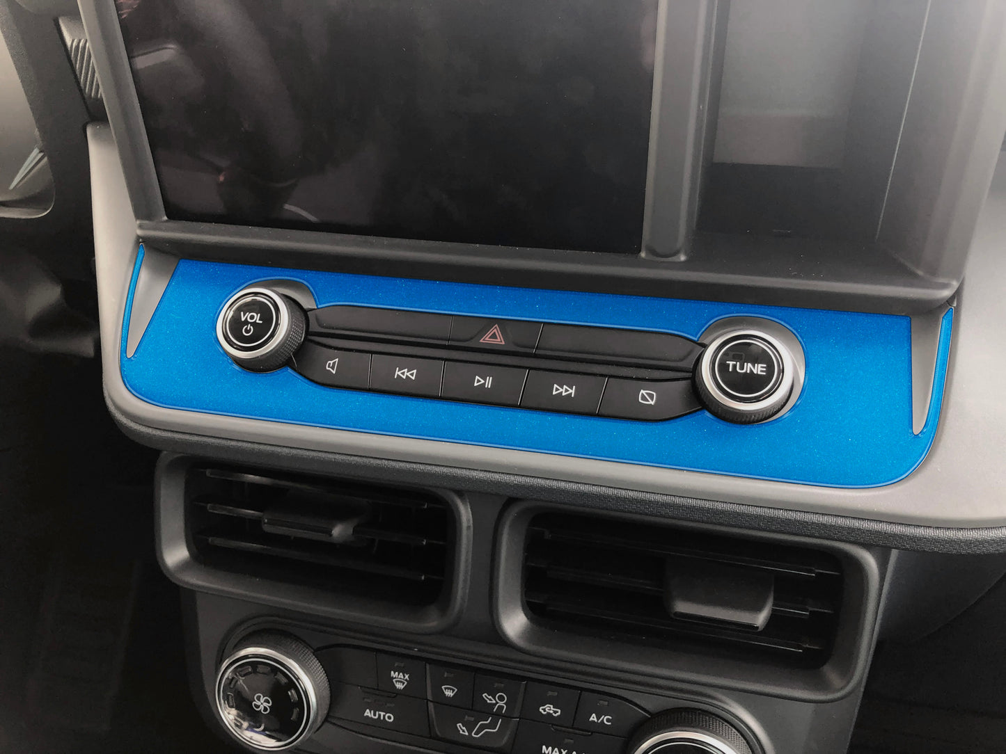 Radio Control Accent Overlay Fits 2022-2024 Ford Maverick by Tufskinz.com