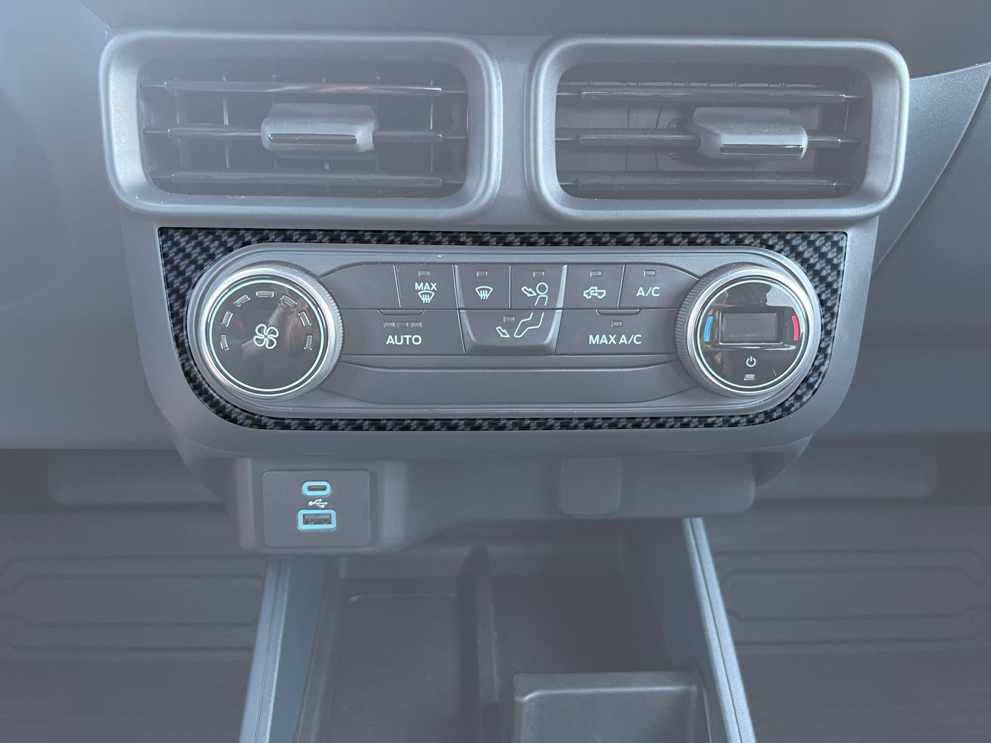 Climate Control Accent Overlay Fits 2022-2024 Ford Maverick by Tufskinz.com