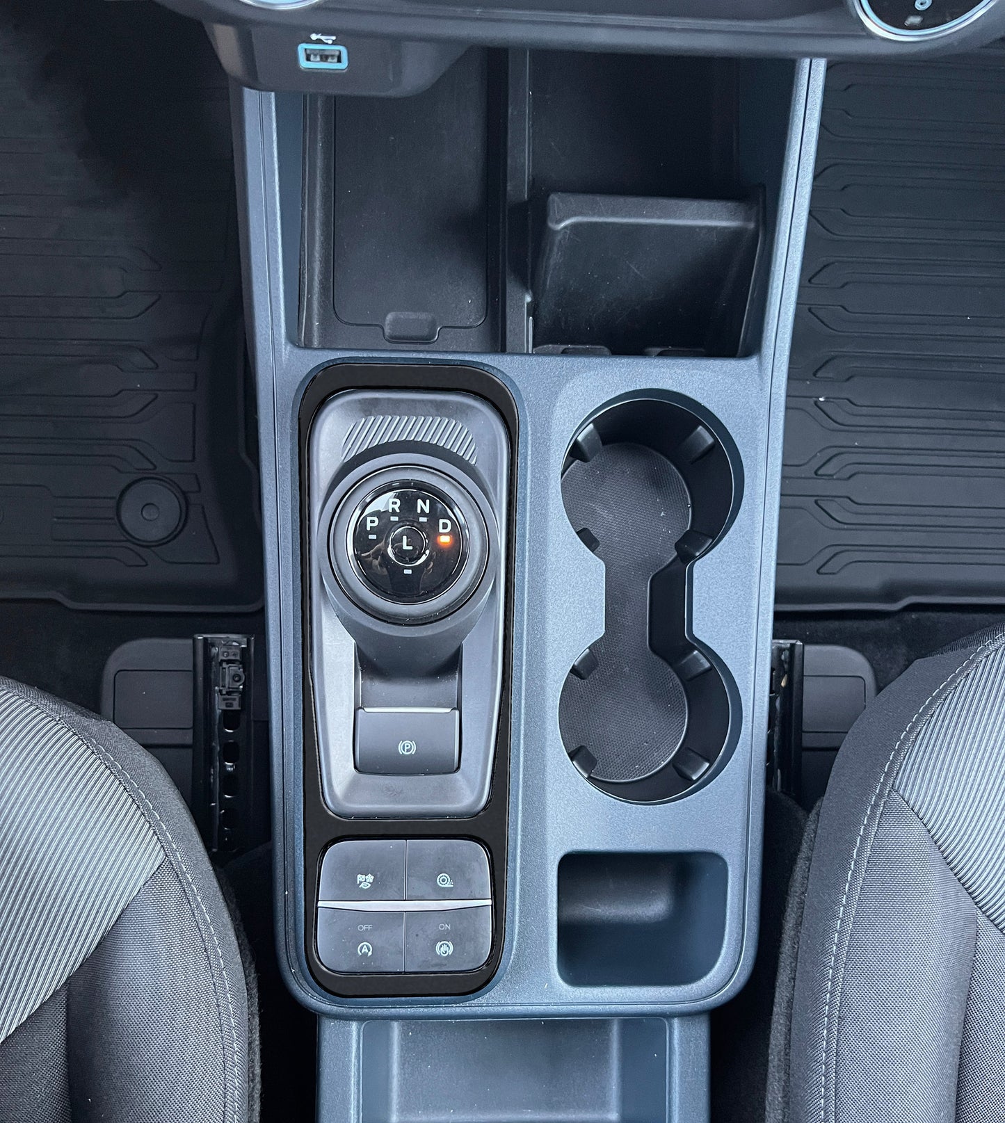 Center Console Accent Overlay Fits 2022-2026 Ford Maverick by Tufskinz.com