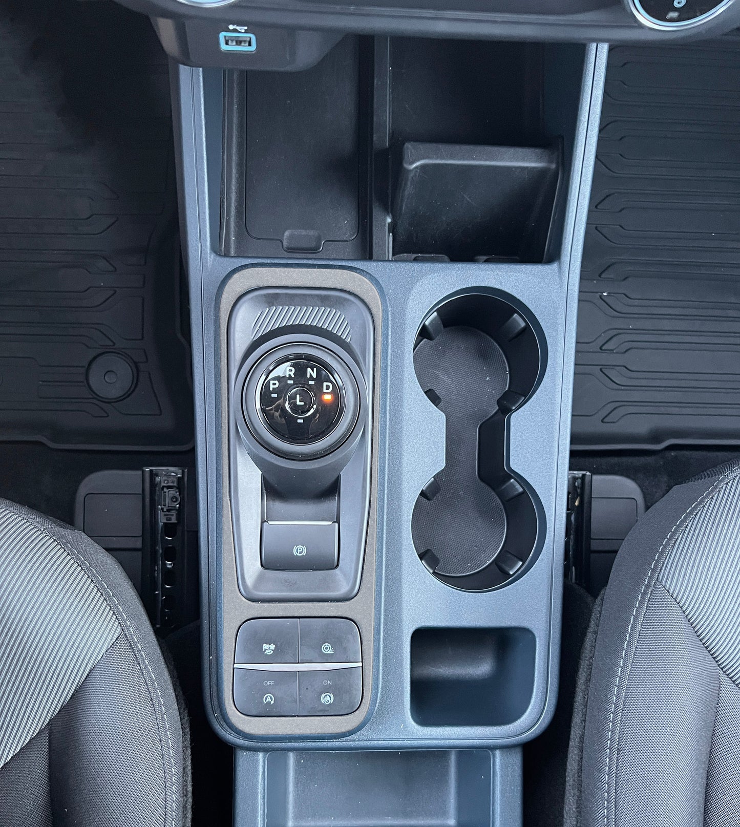 Center Console Accent Overlay Fits 2022-2026 Ford Maverick by Tufskinz.com