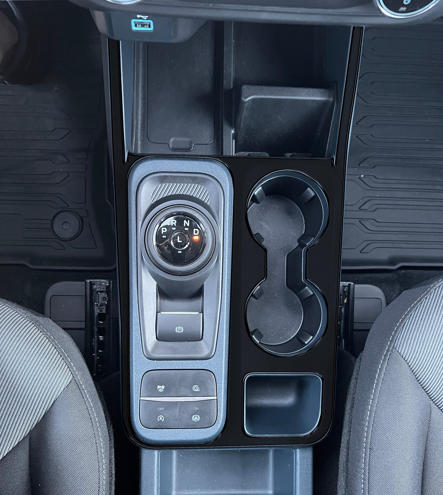 Center Console Surround Accent Overlay Fits 2022-2026 Ford Maverick by Tufskinz.com
