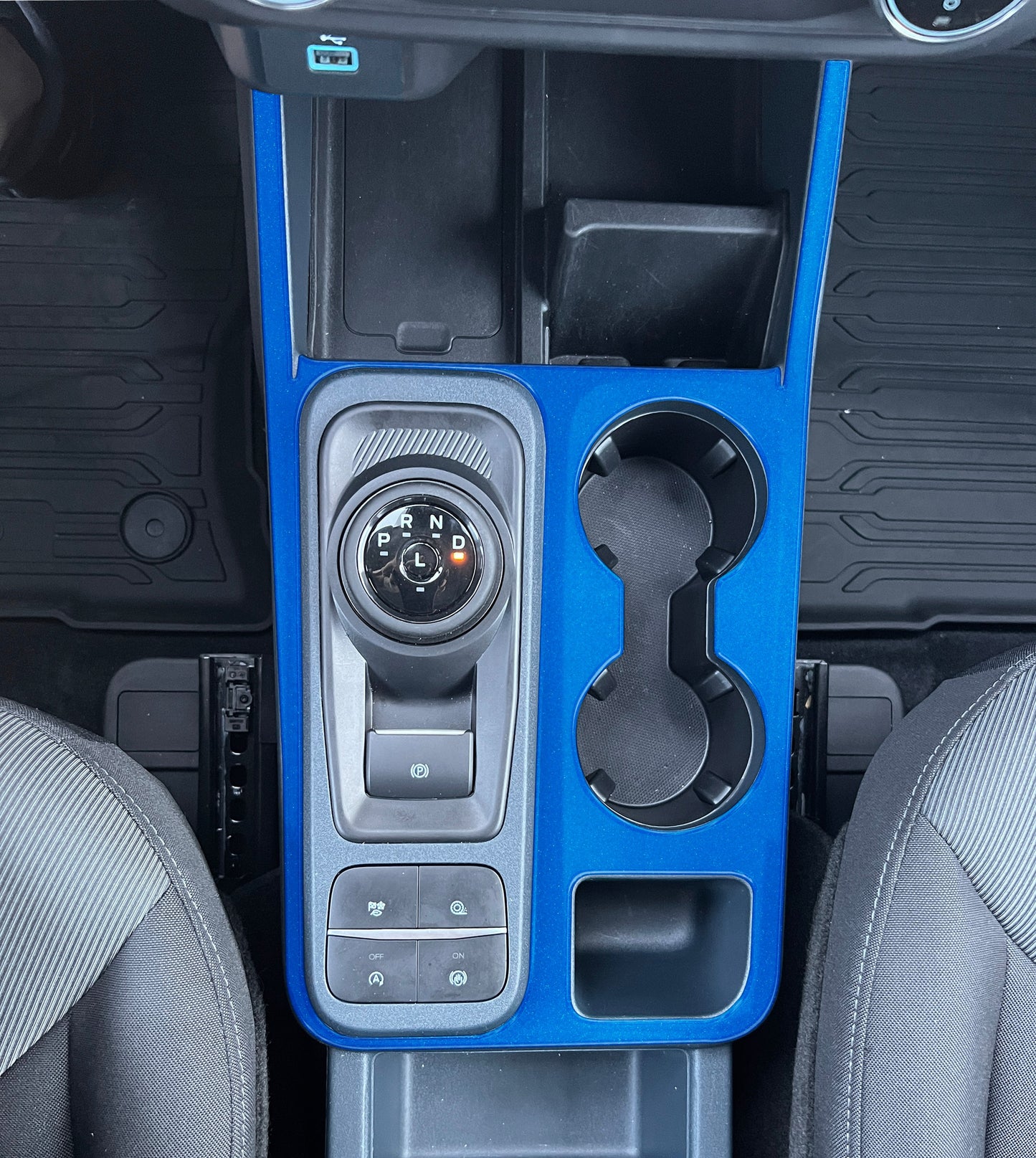 Center Console Surround Accent Overlay Fits 2022-2026 Ford Maverick by Tufskinz.com