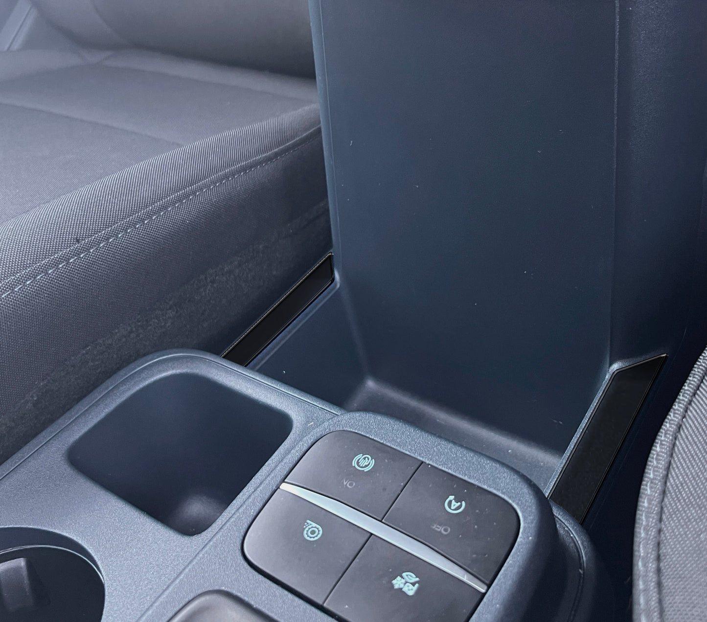 Center Storage Outer Area Accent Overlay Fits 2022-2026 Ford Maverick by Tufskinz.com