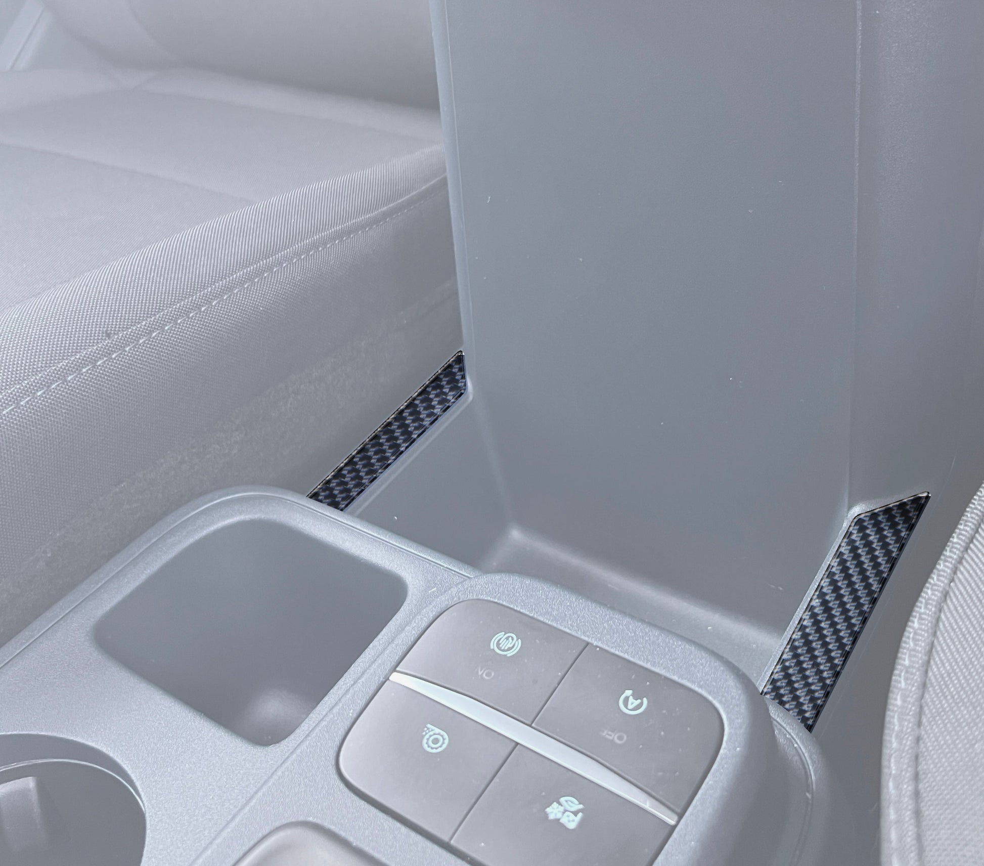 Center Storage Outer Area Accent Overlay Fits 2022-2026 Ford Maverick by Tufskinz.com