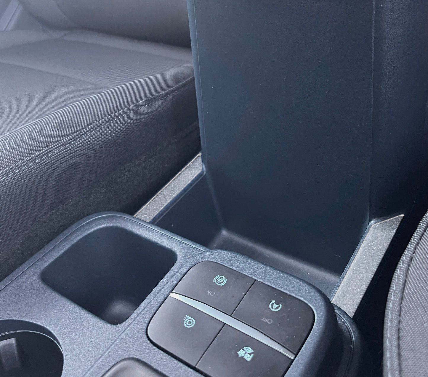 Center Storage Outer Area Accent Overlay Fits 2022-2026 Ford Maverick by Tufskinz.com