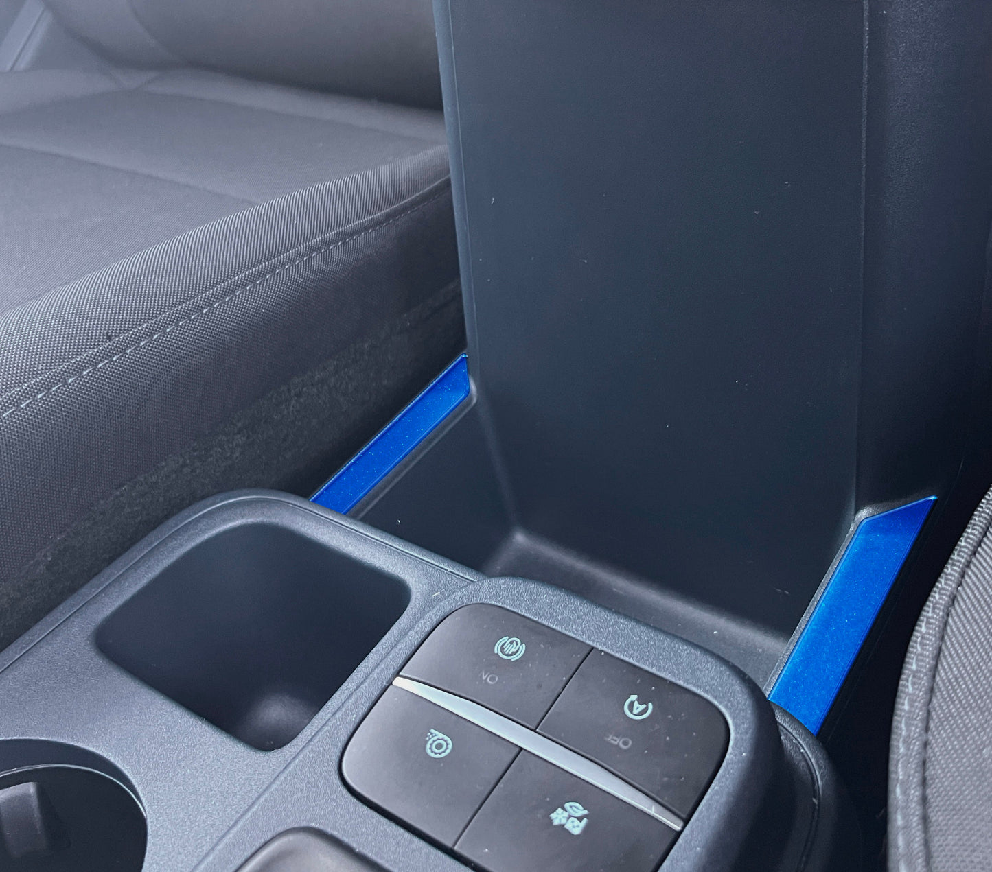 Center Storage Outer Area Accent Overlay Fits 2022-2026 Ford Maverick by Tufskinz.com