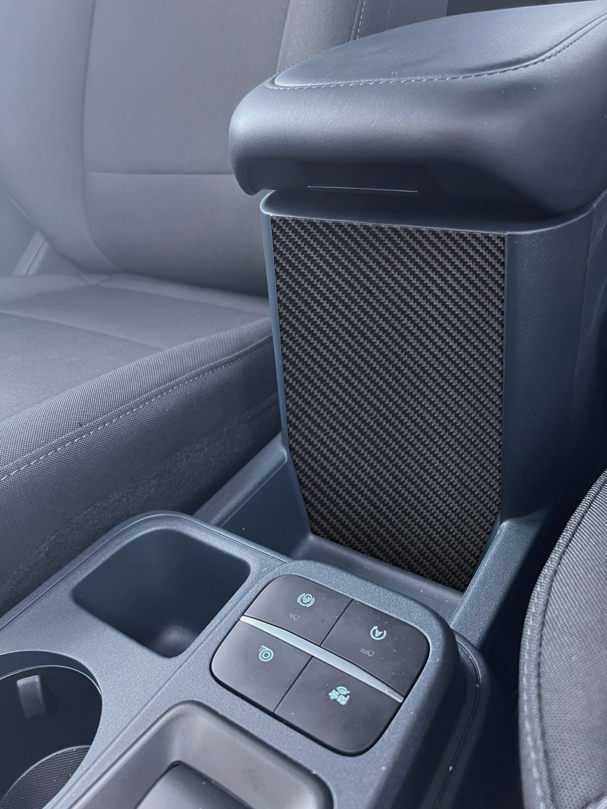 Center Storage Inner Area Accent Overlay Fits 2022-2026 Ford Maverick by Tufskinz.com