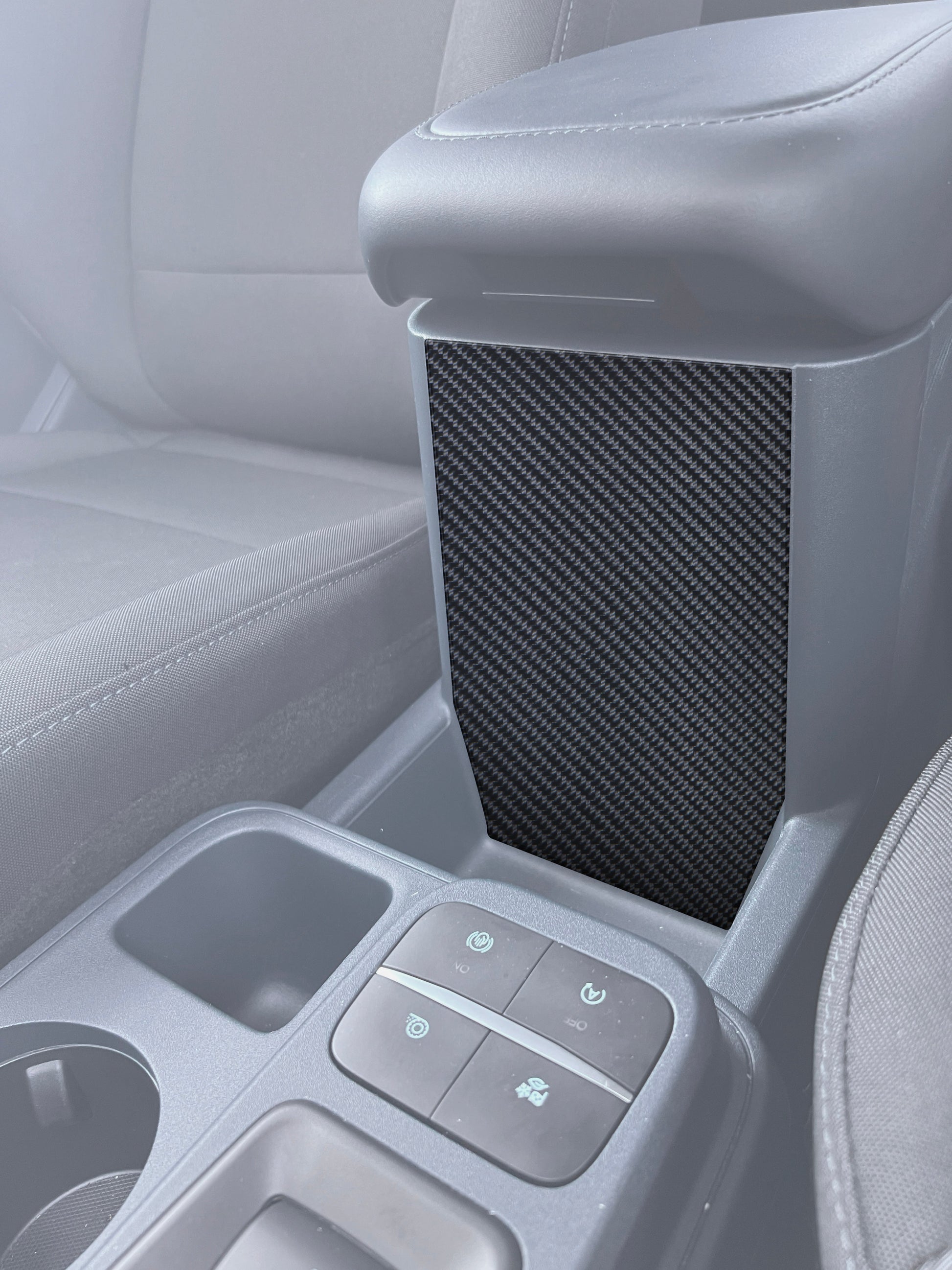 Center Storage Inner Area Accent Overlay Fits 2022-2026 Ford Maverick by Tufskinz.com