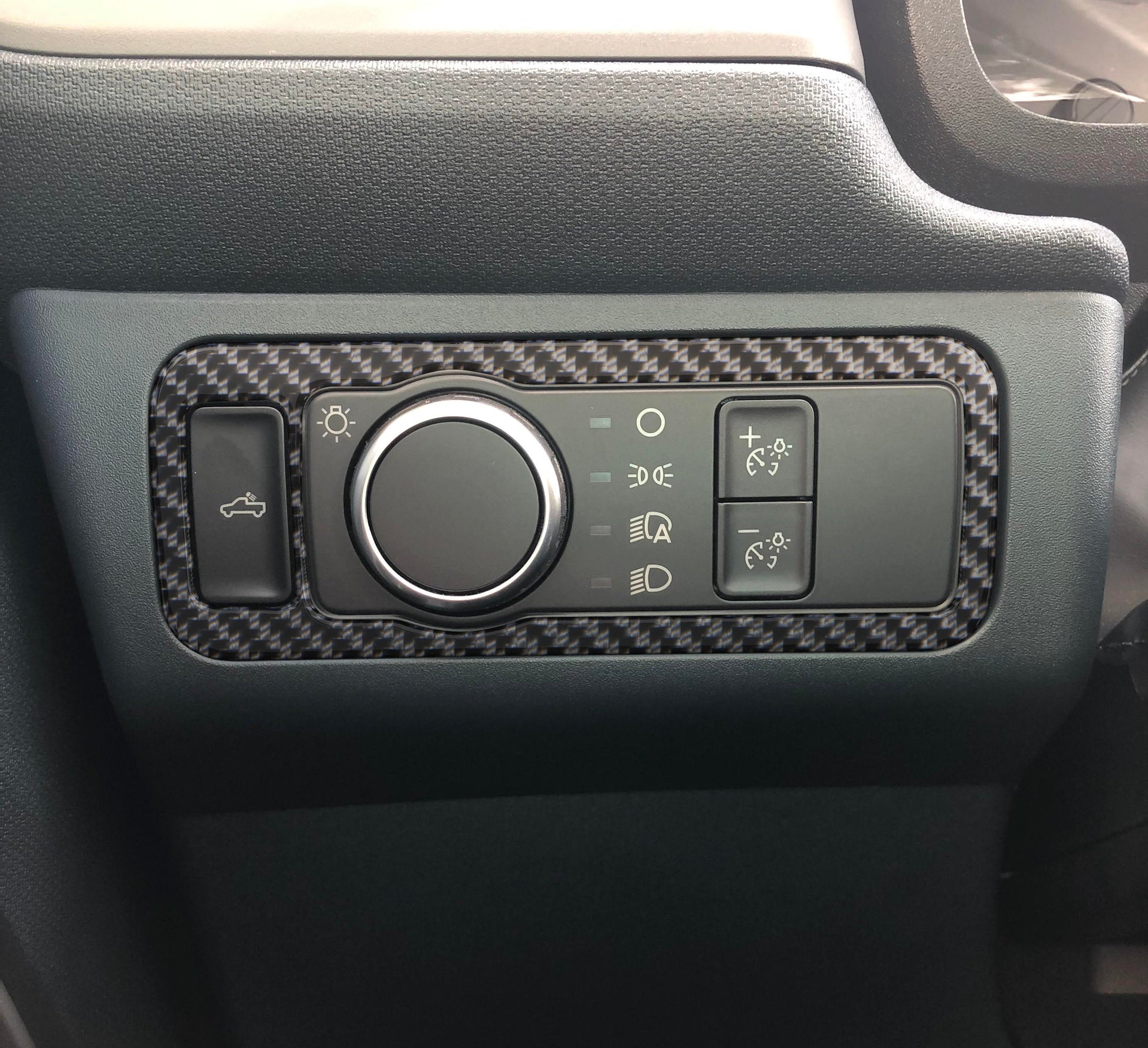 Headlight Switch Accent Overlay Fits 2022-2026 Ford Maverick by Tufskinz.com