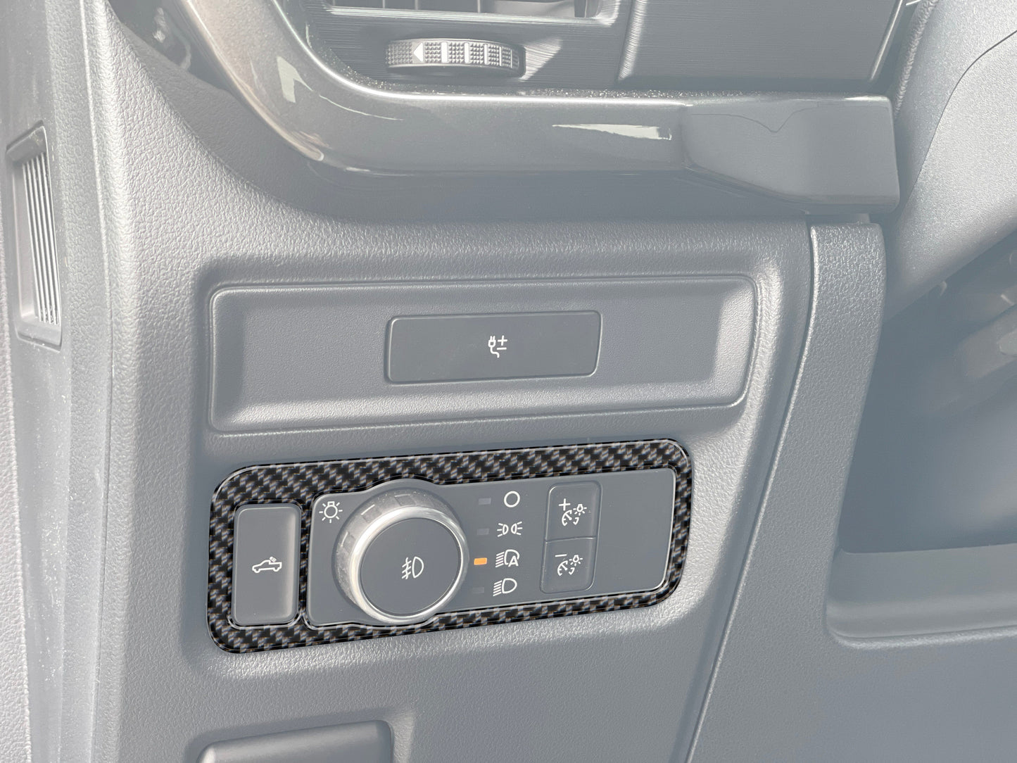 Headlight Switch Accent Trim Fits 2021-2026 Ford F-150 by Tufskinz.com