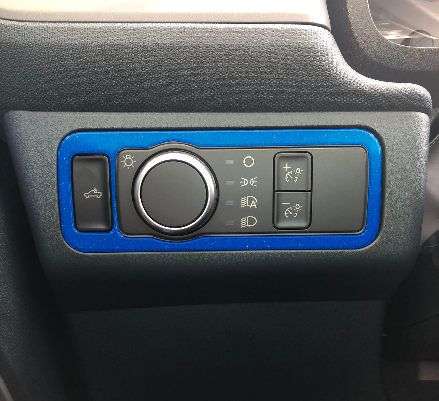 Headlight Switch Accent Overlay Fits 2022-2026 Ford Maverick by Tufskinz.com