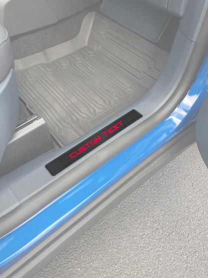 Domed Front Door Sill Overlays Fits 2022-2026 Ford Maverick by Tufskinz.com