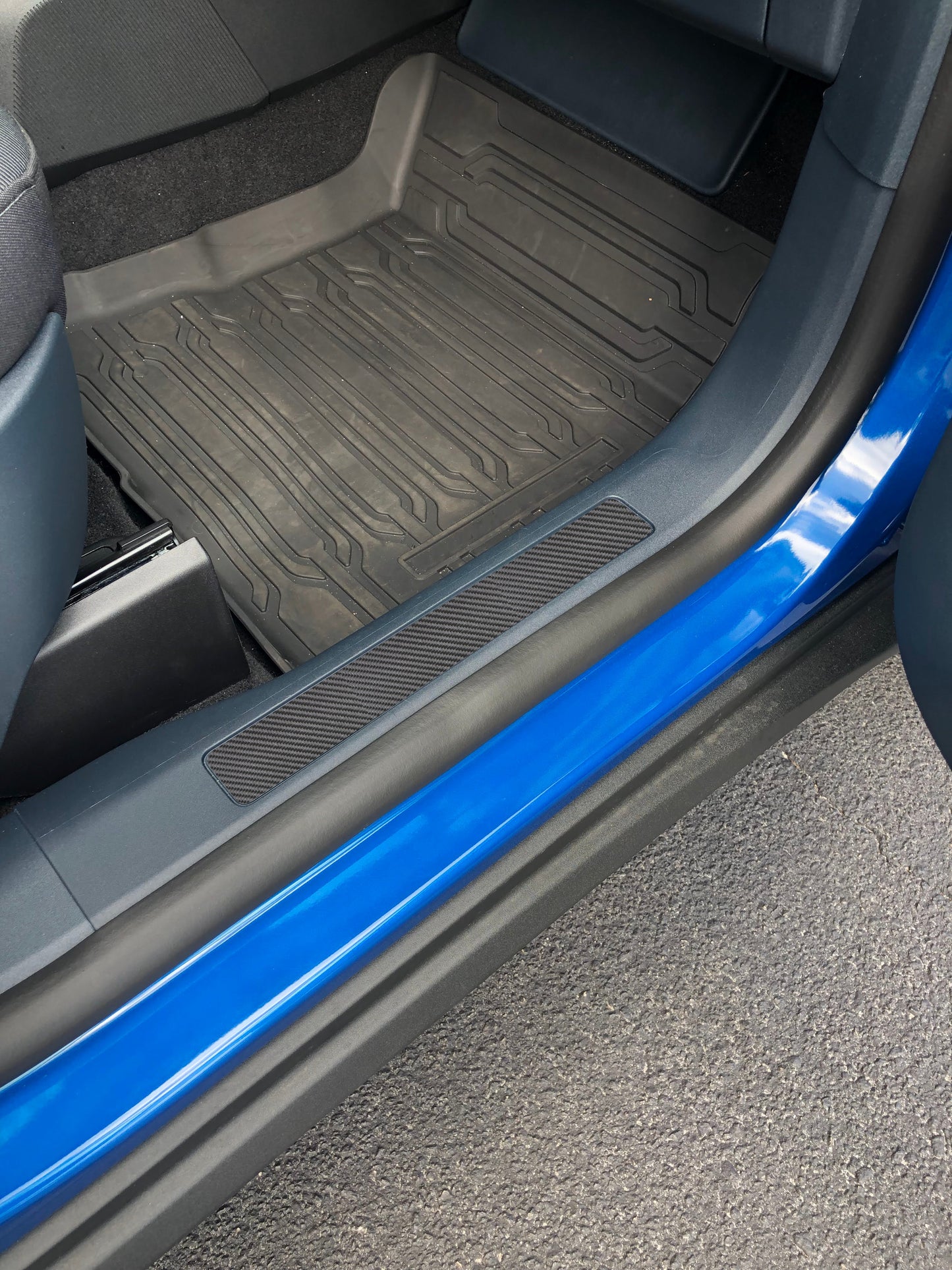 Domed Front Door Sill Overlays Fits 2022-2026 Ford Maverick by Tufskinz.com